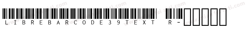 LibreBarcode39Text R字体转换